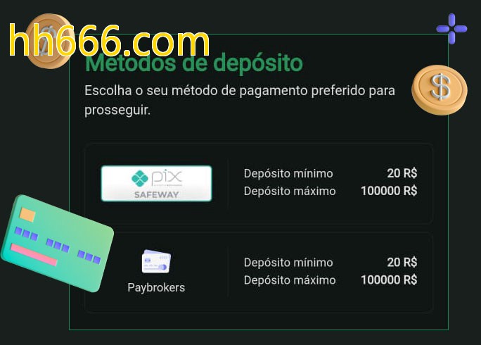 O cassino hh666.combet oferece uma grande variedade de métodos de pagamento